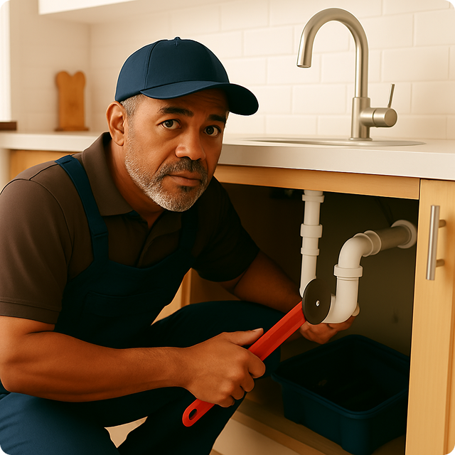 Artisan working on a home repair